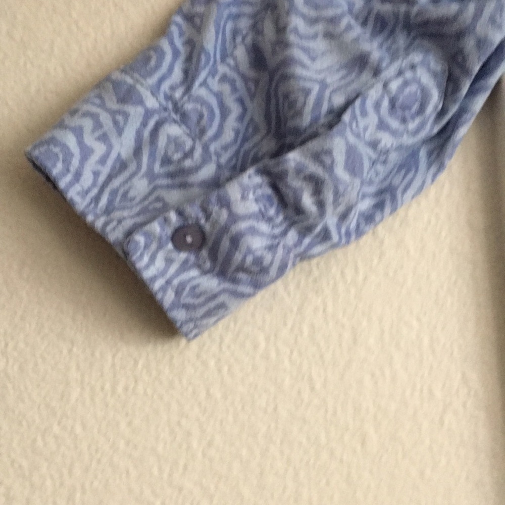 Chico’s Button Down Long Sleeve Patterned Top - image 3